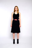 CAMILLE jersey top, black