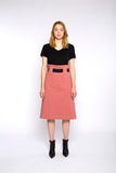 ALICE belted skirt, dusty pink