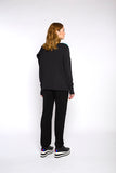 LUCIE knitted cardigan, dark grey/blue