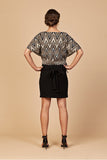 Kimono sweater #1 arrows jacquard