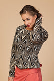 Long sweater #1 arrows jacquard