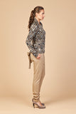 Long sweater #1 arrows jacquard