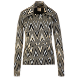 Long sweater #1 arrows jacquard