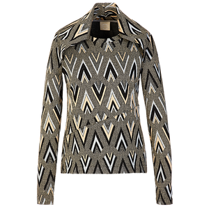 Long sweater #1 arrows jacquard