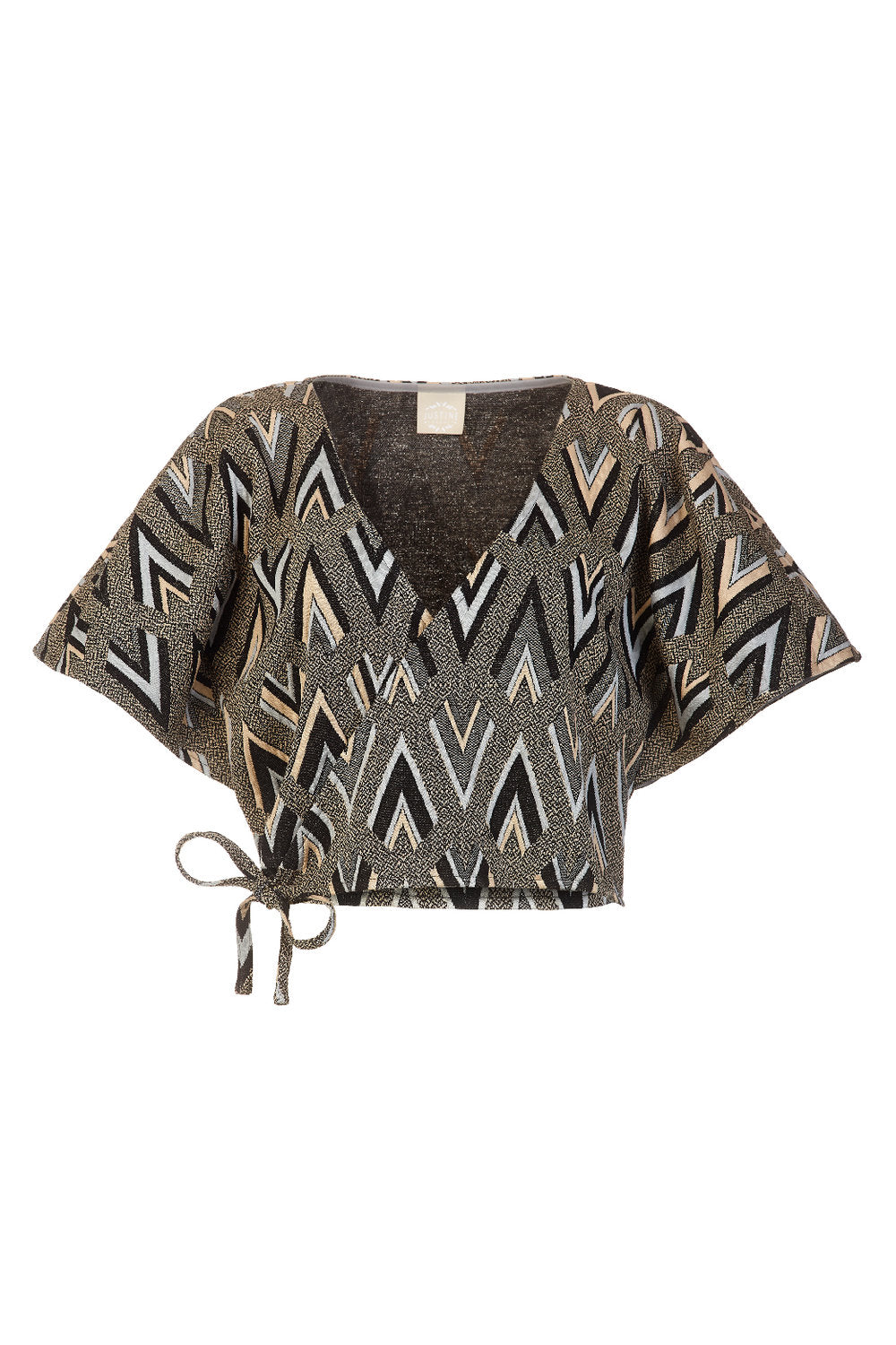 Kimono sweater #1 arrows jacquard