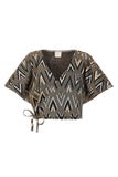 Kimono sweater #1 arrows jacquard