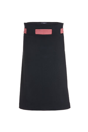 ALICE belted skirt, black